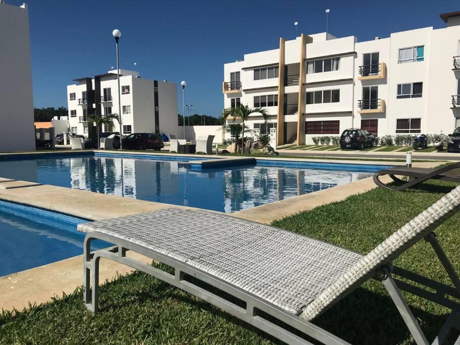 普拉亚卡门Depa De Playa C/Alberca Cerca De La 5A Avenida公寓 外观 照片